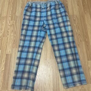 Westport 1989 Woven Blue Plaid Lounge Pants w/ Drawstring- Size XLT